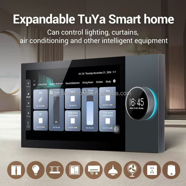 7 - Inch Smart Control Panel With Amplifier 2 ZONE - Space Smart Solutions