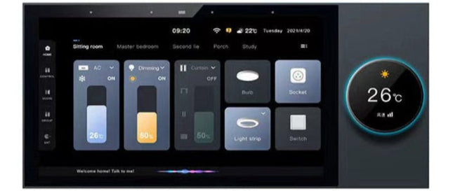 7 - Inch Smart Control Panel With Amplifier 2 ZONE - Space Smart Solutions