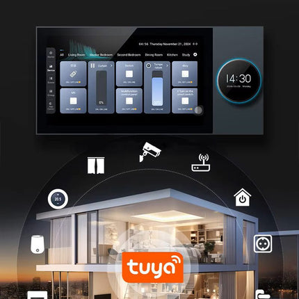 7 - Inch Smart Control Panel With Amplifier 2 ZONE - Space Smart Solutions