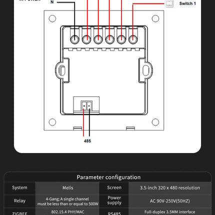 3.5-Inch Touch screen