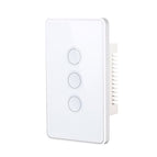 White Frame Silver / 3 Gang / Zigbee