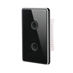 Black Frame Black / 2 Gang / Zigbee