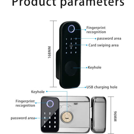 S100 Smart lock for Iron gates - Space Smart Solutions