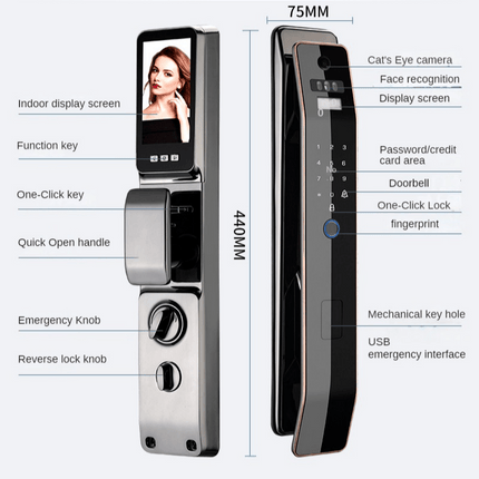 S14 Smart Lock FACE ID - Space Smart Solutions